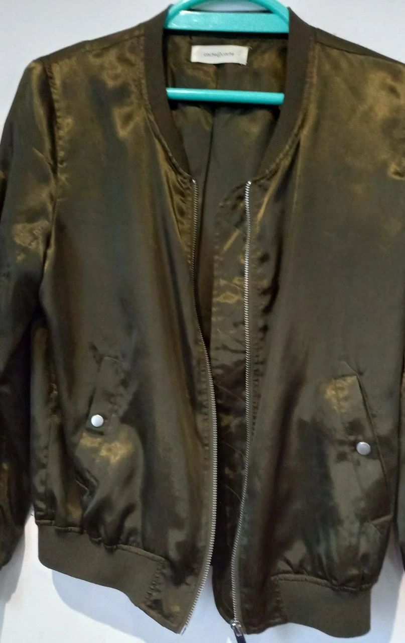 Bomber de media temporada color caqui – photo 5
